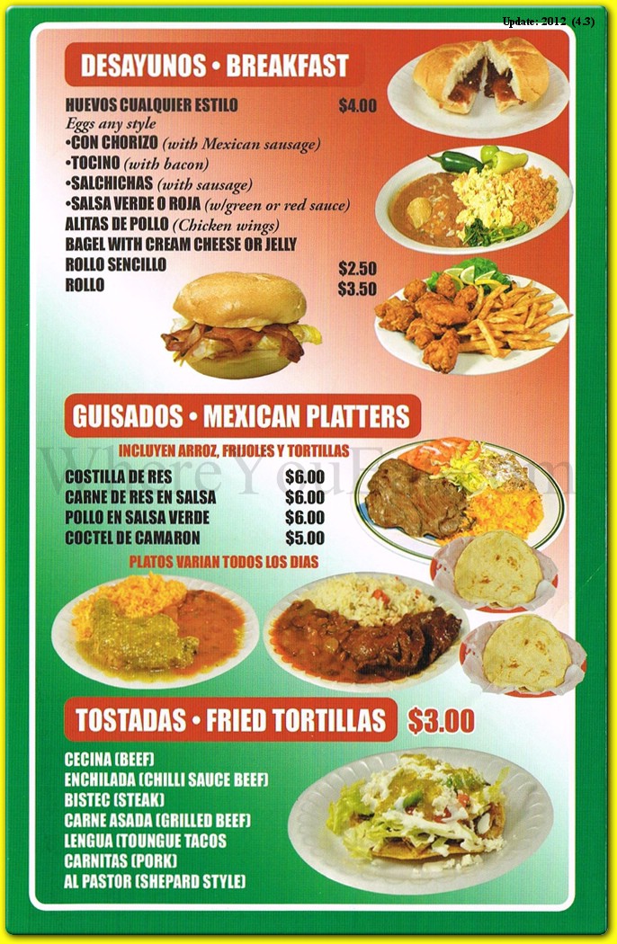 menu image