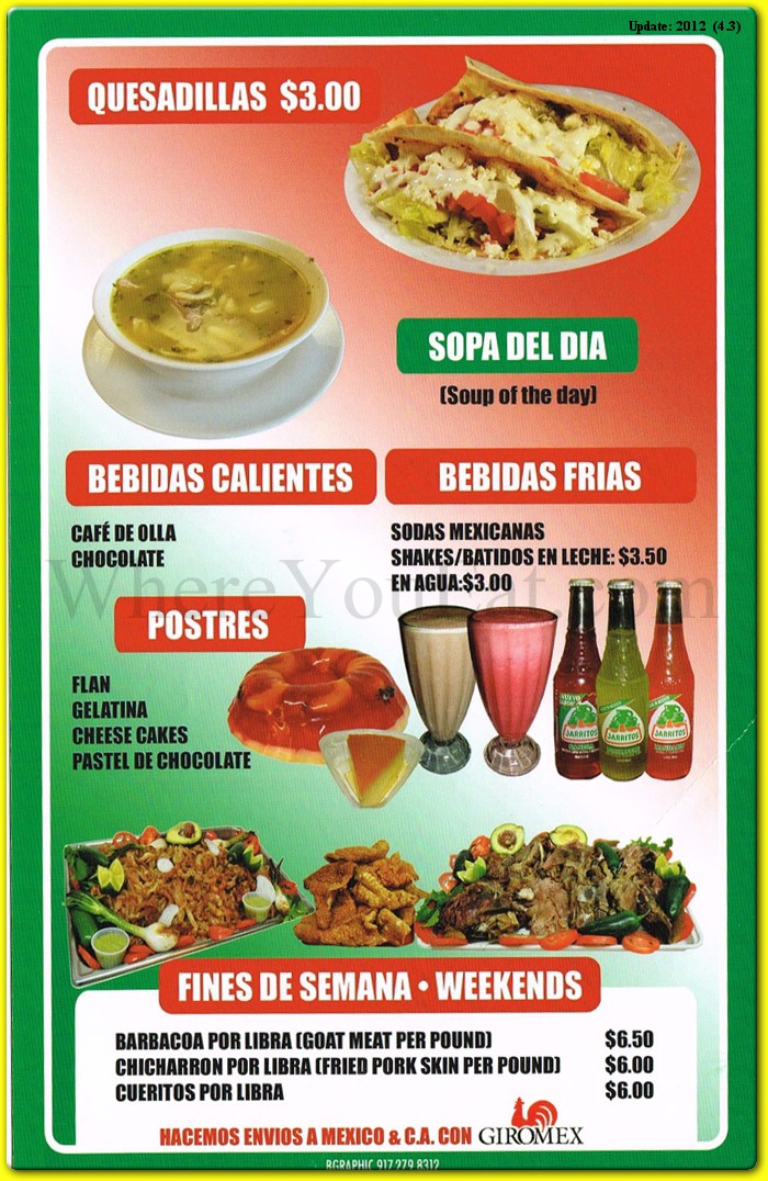 menu image