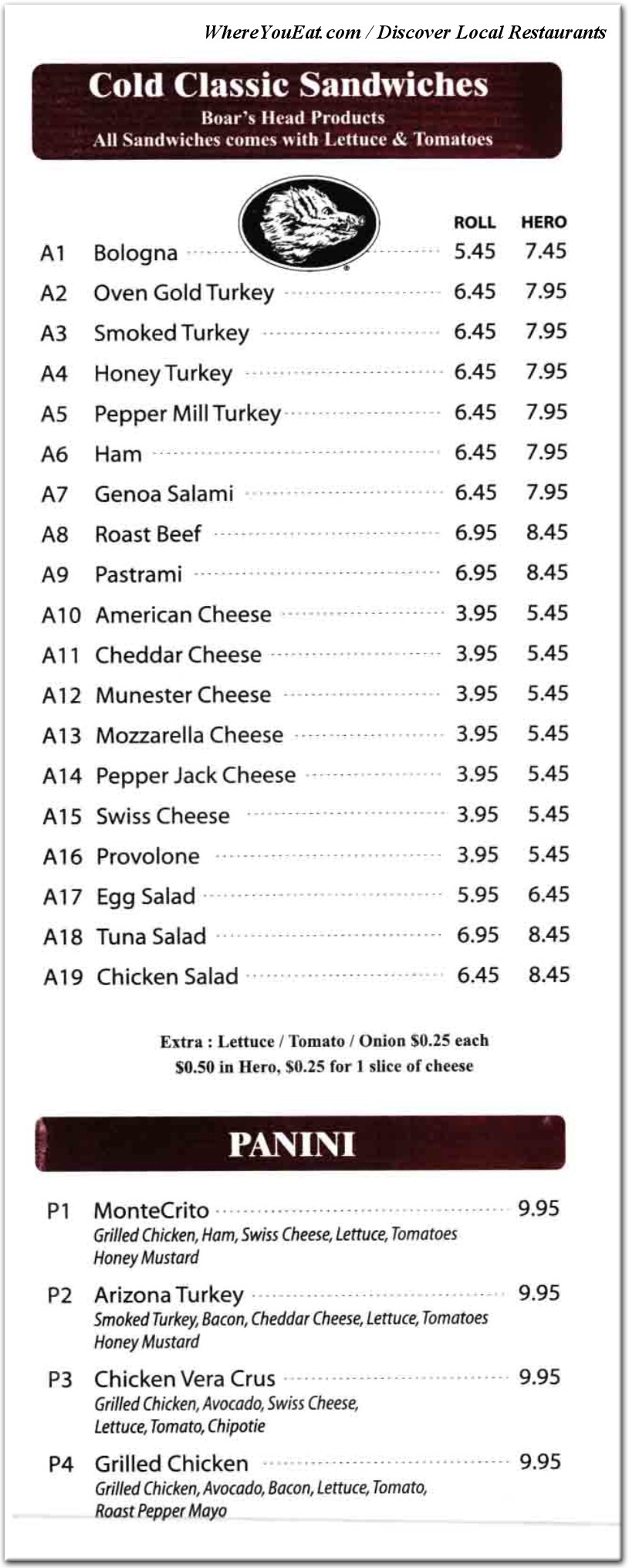 menu image