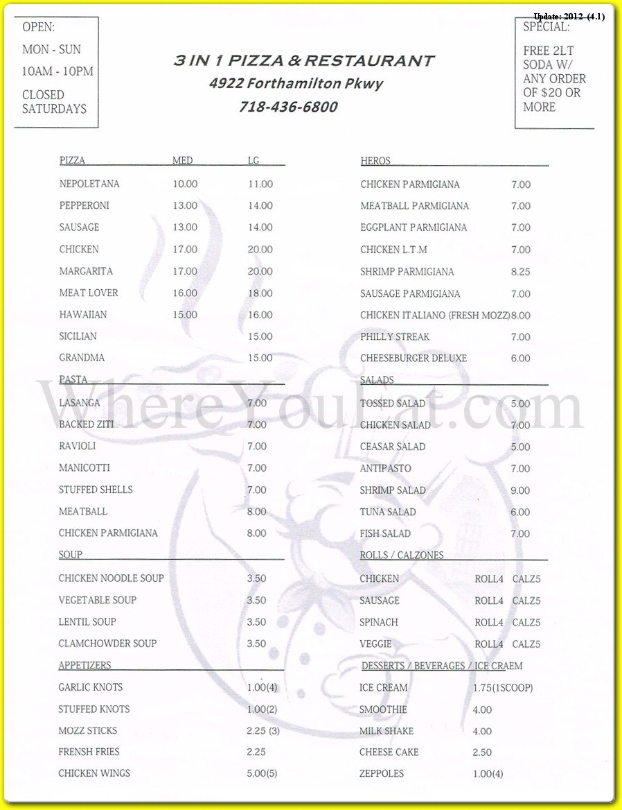 menu image