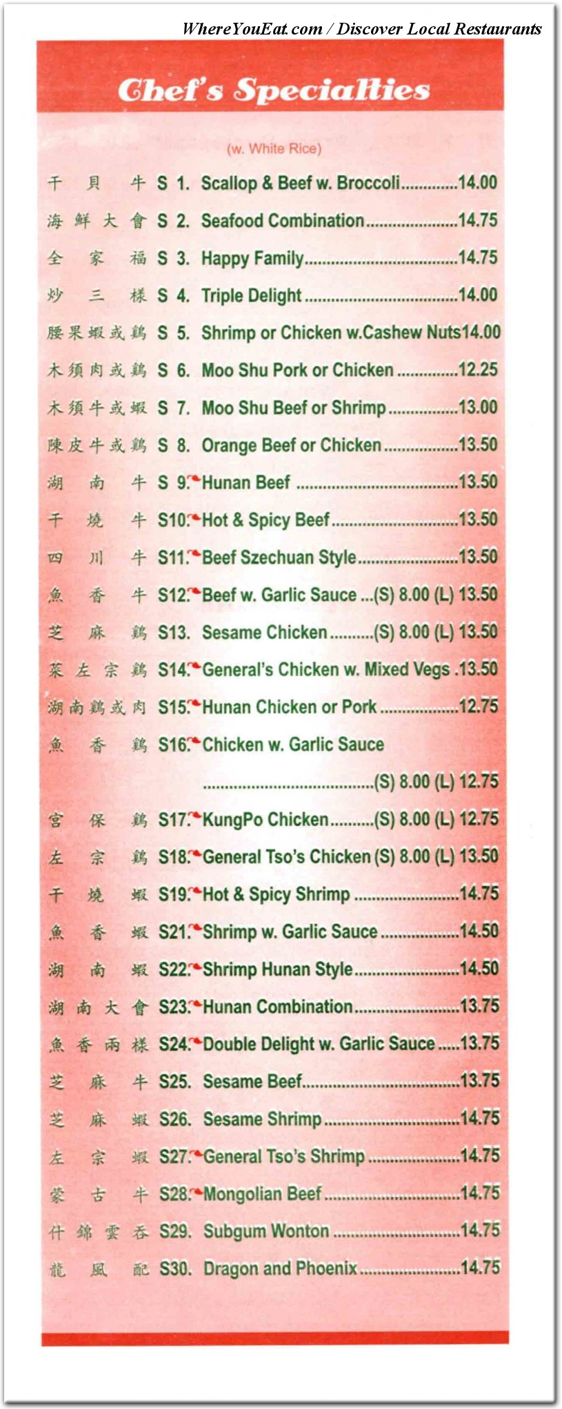 menu image