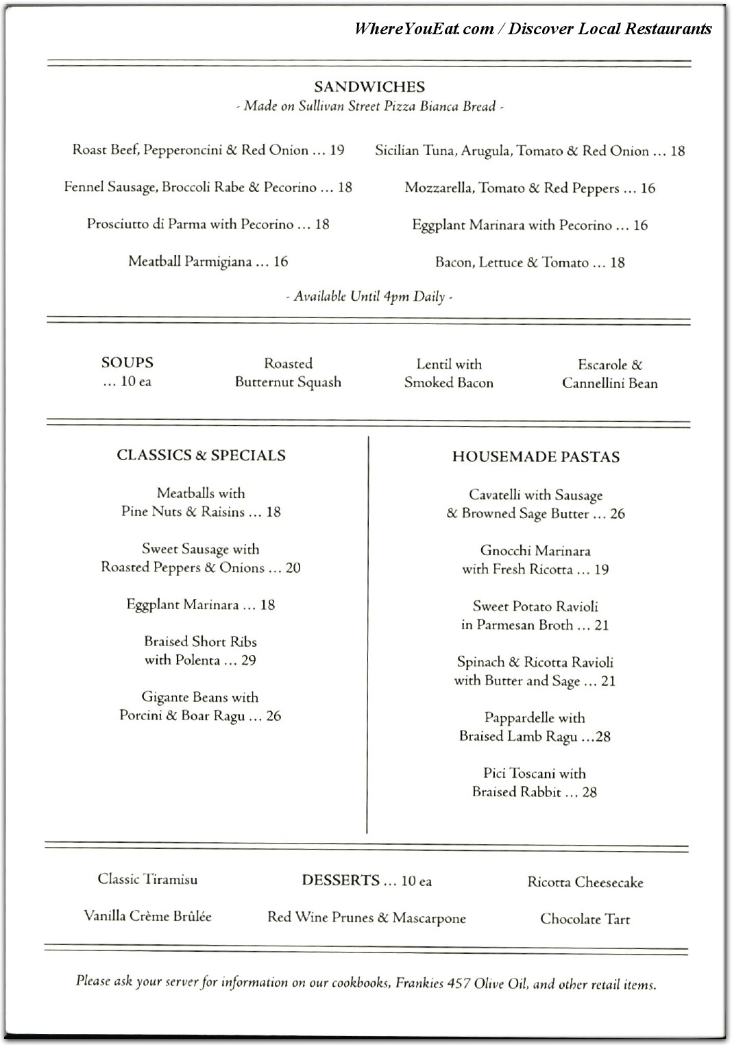 menu image