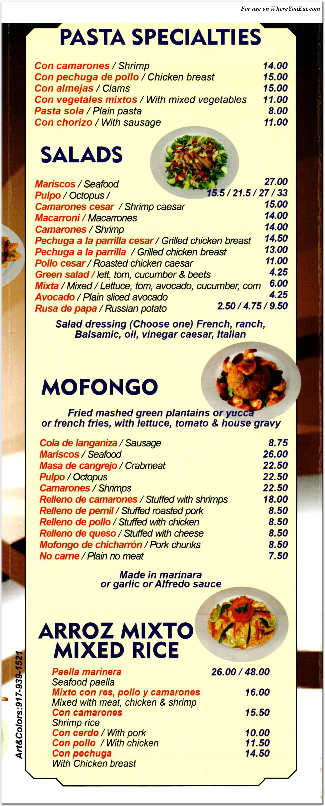 menu image