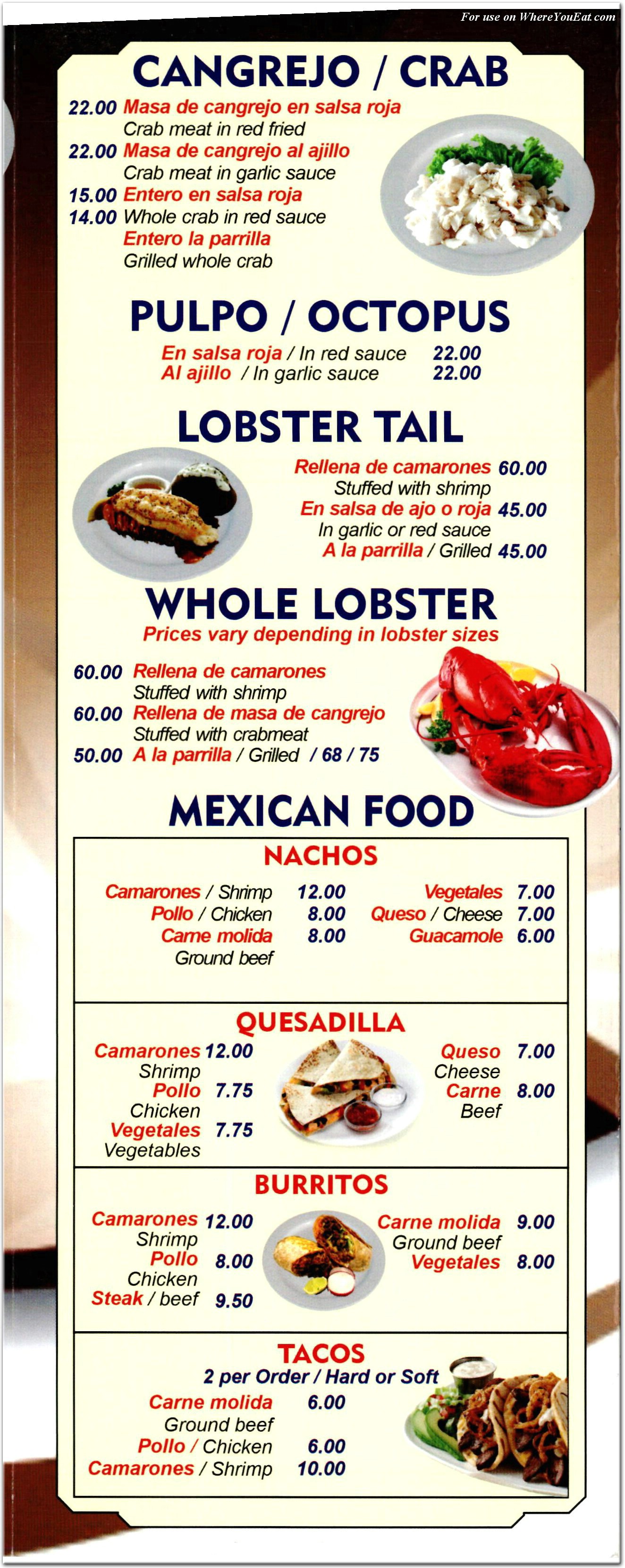 menu image