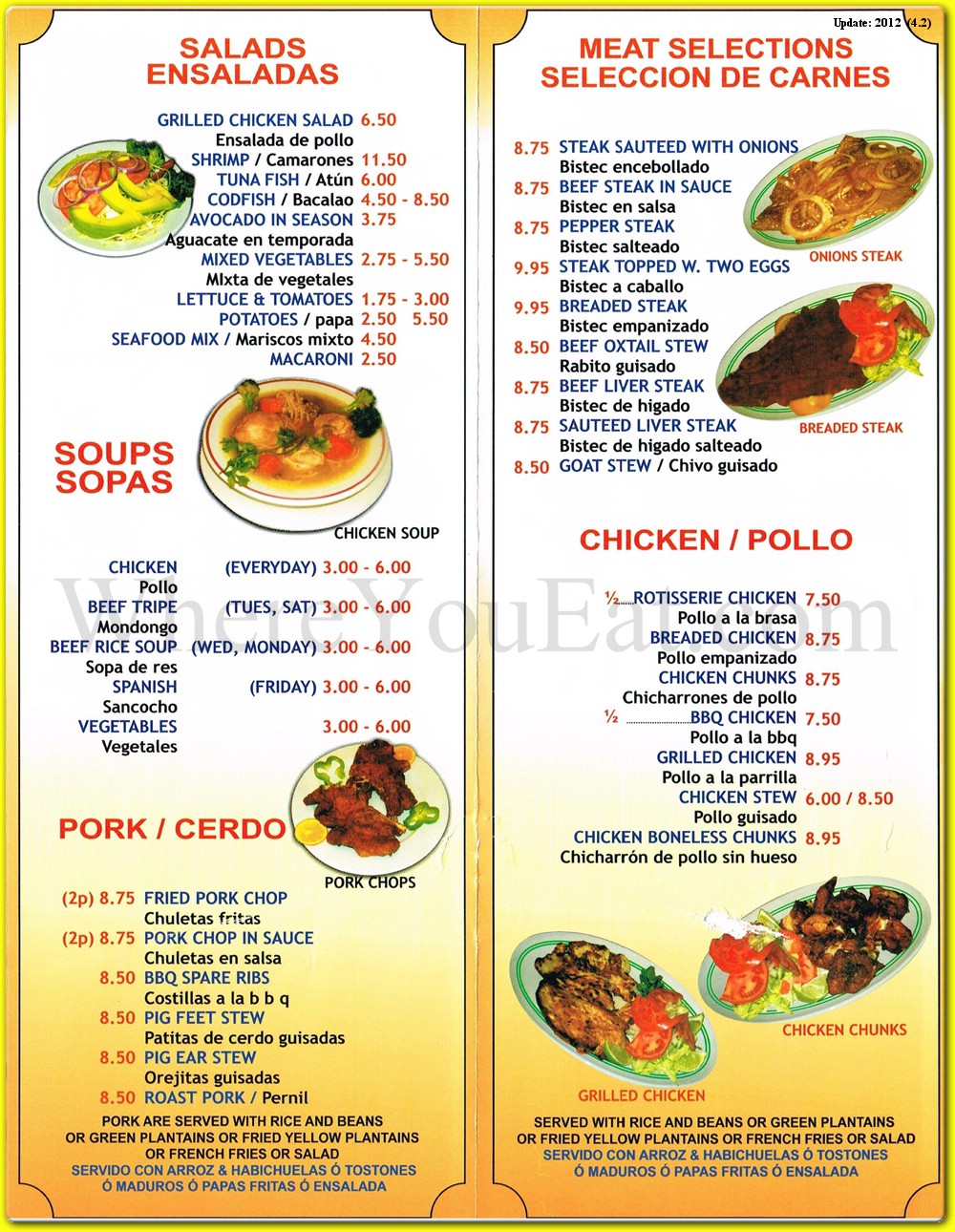 menu image