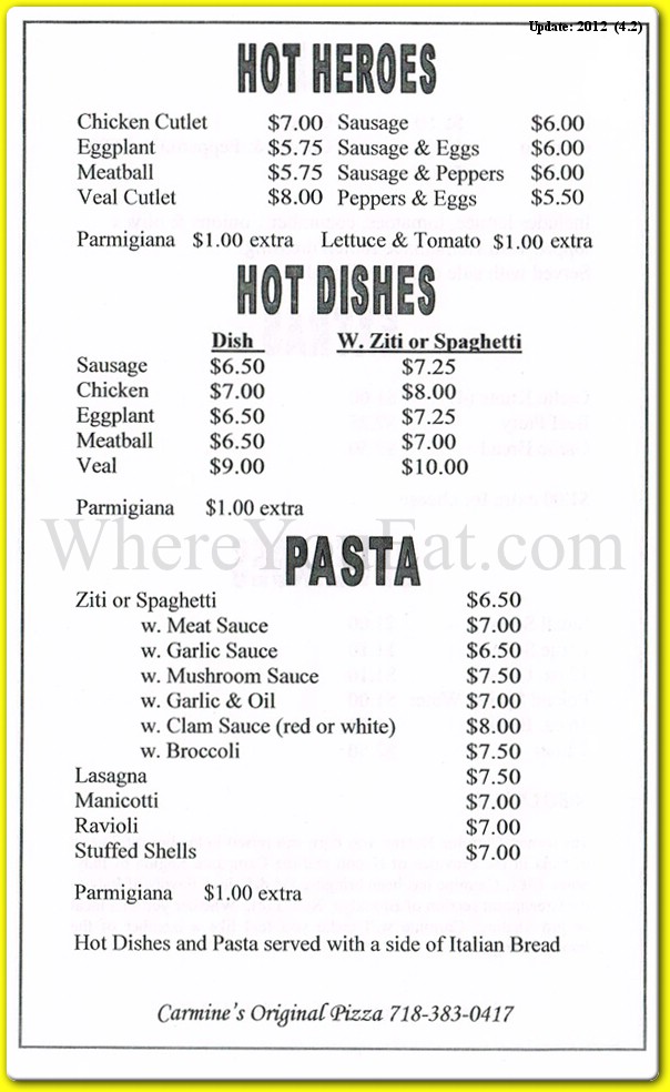 menu image