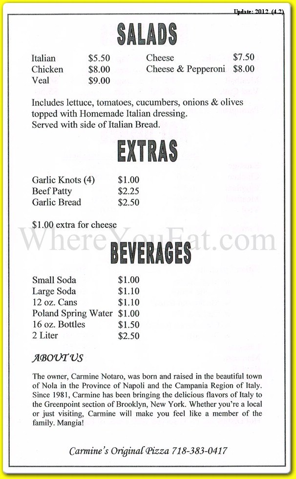 menu image