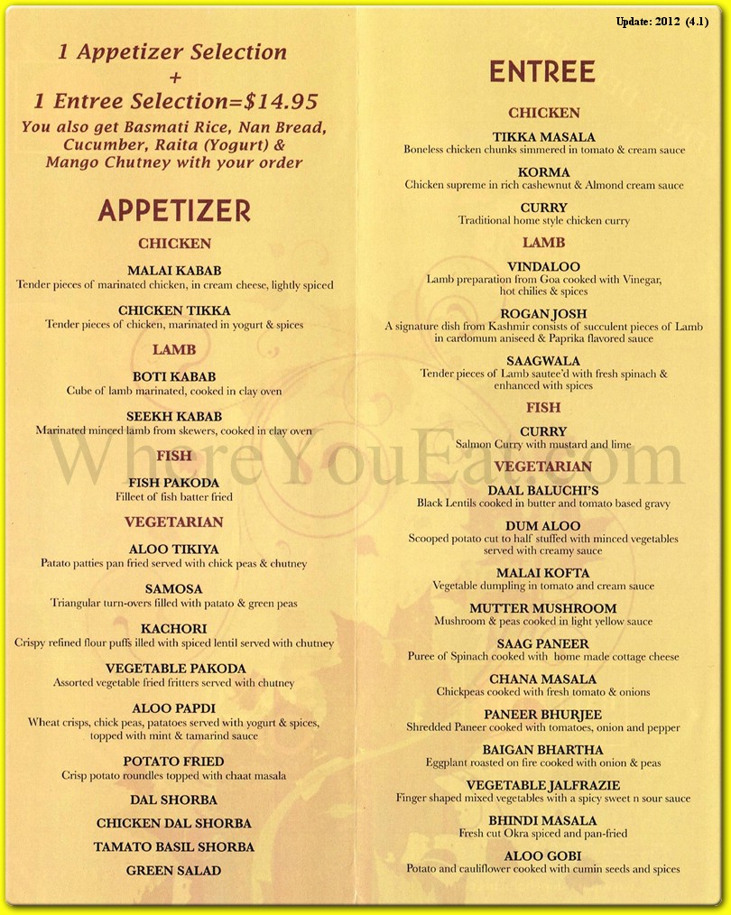 menu image