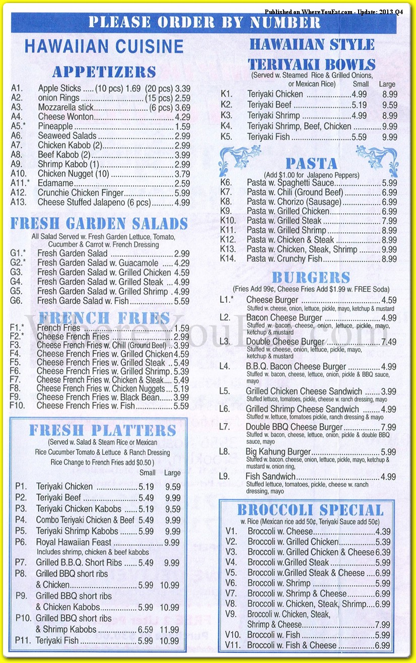 menu image