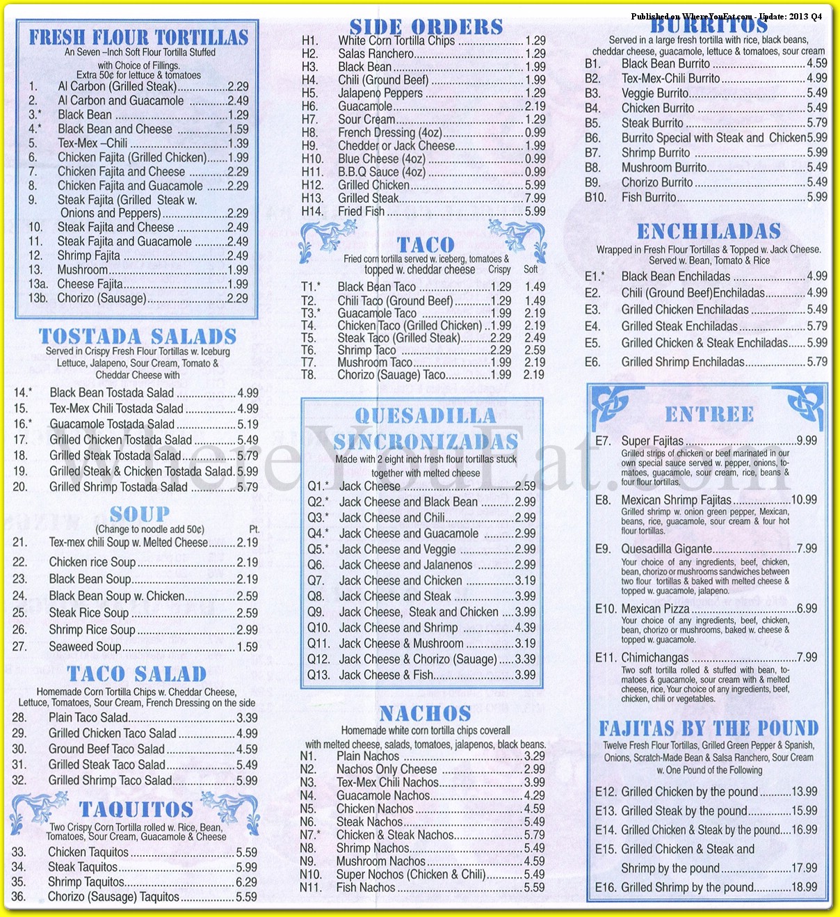 menu image