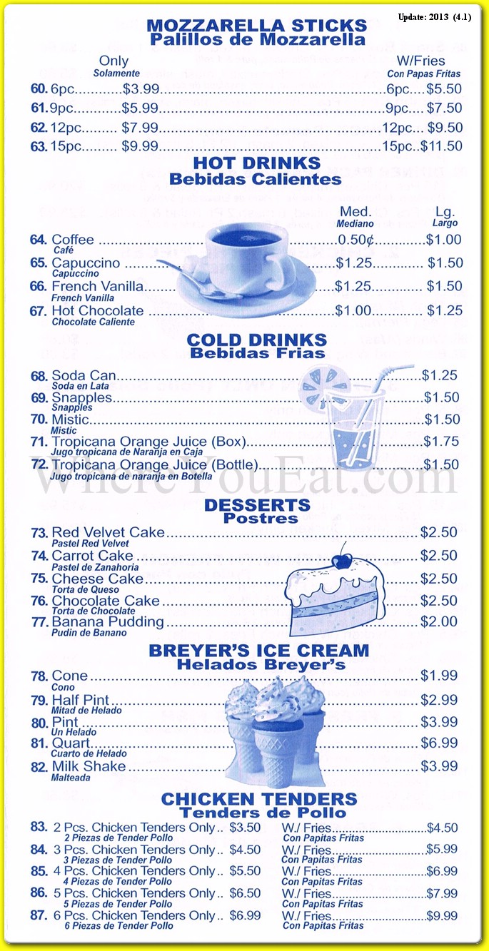 menu image