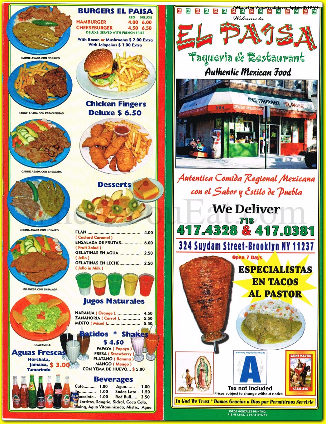 menu image