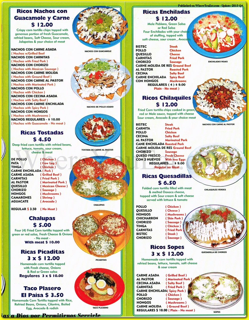 menu image