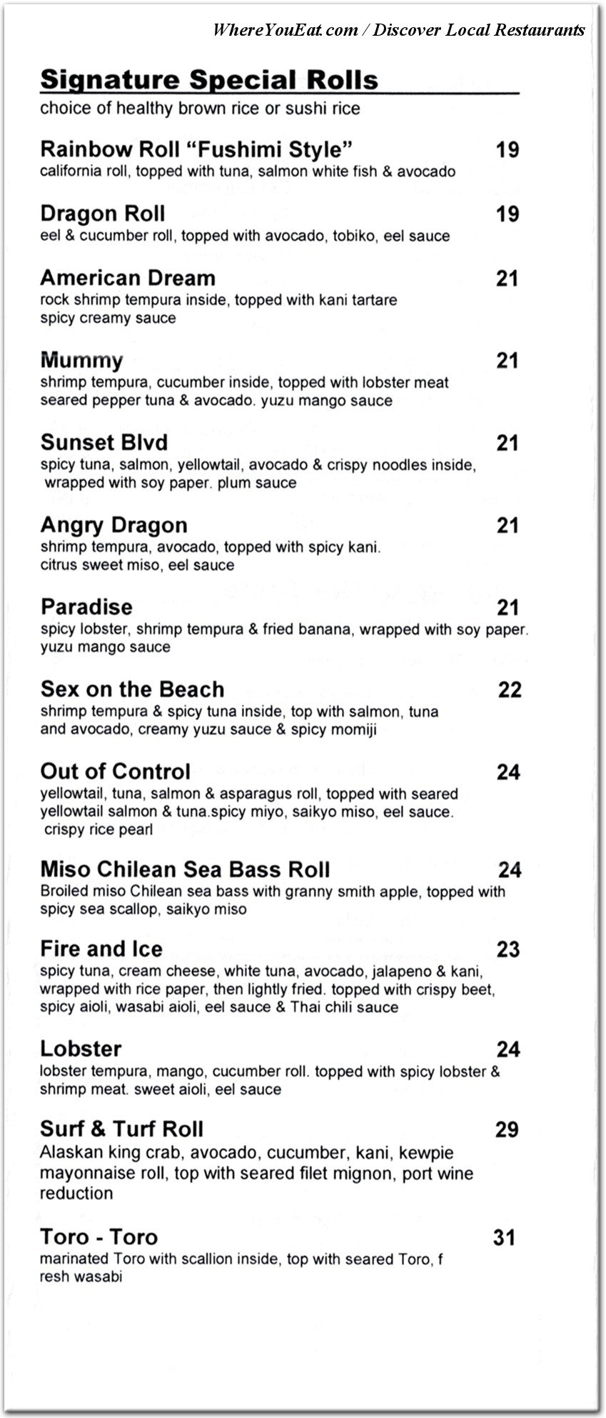 menu image