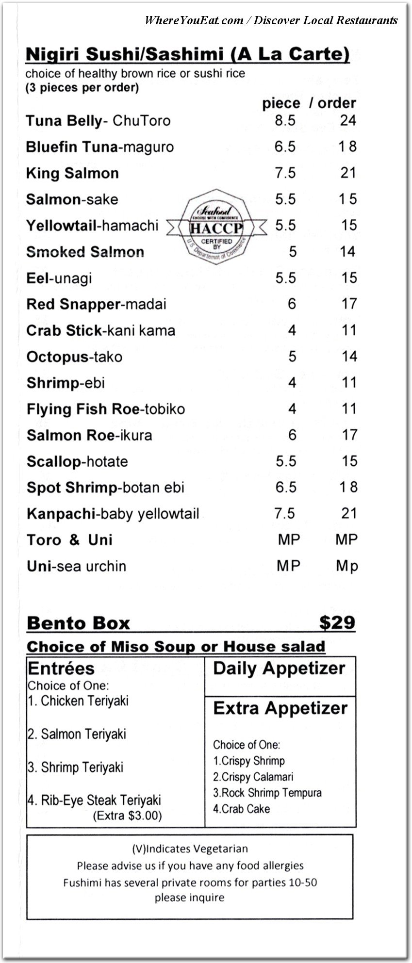 menu image