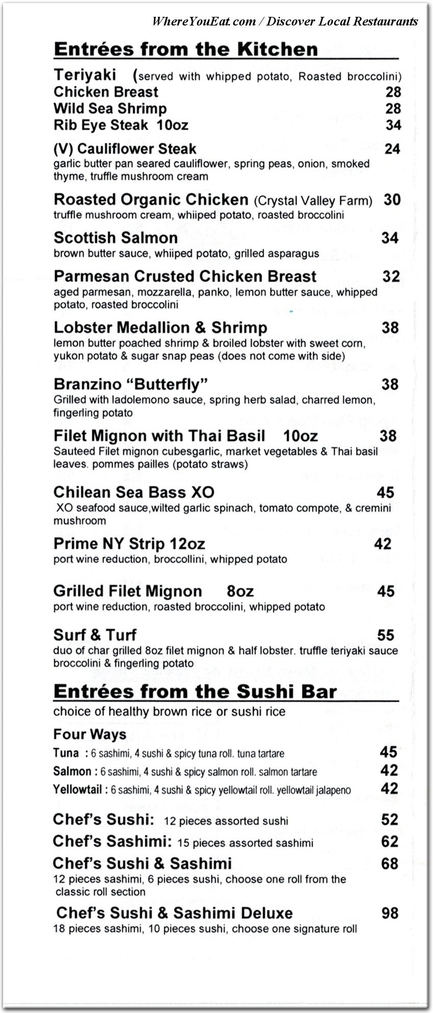 menu image