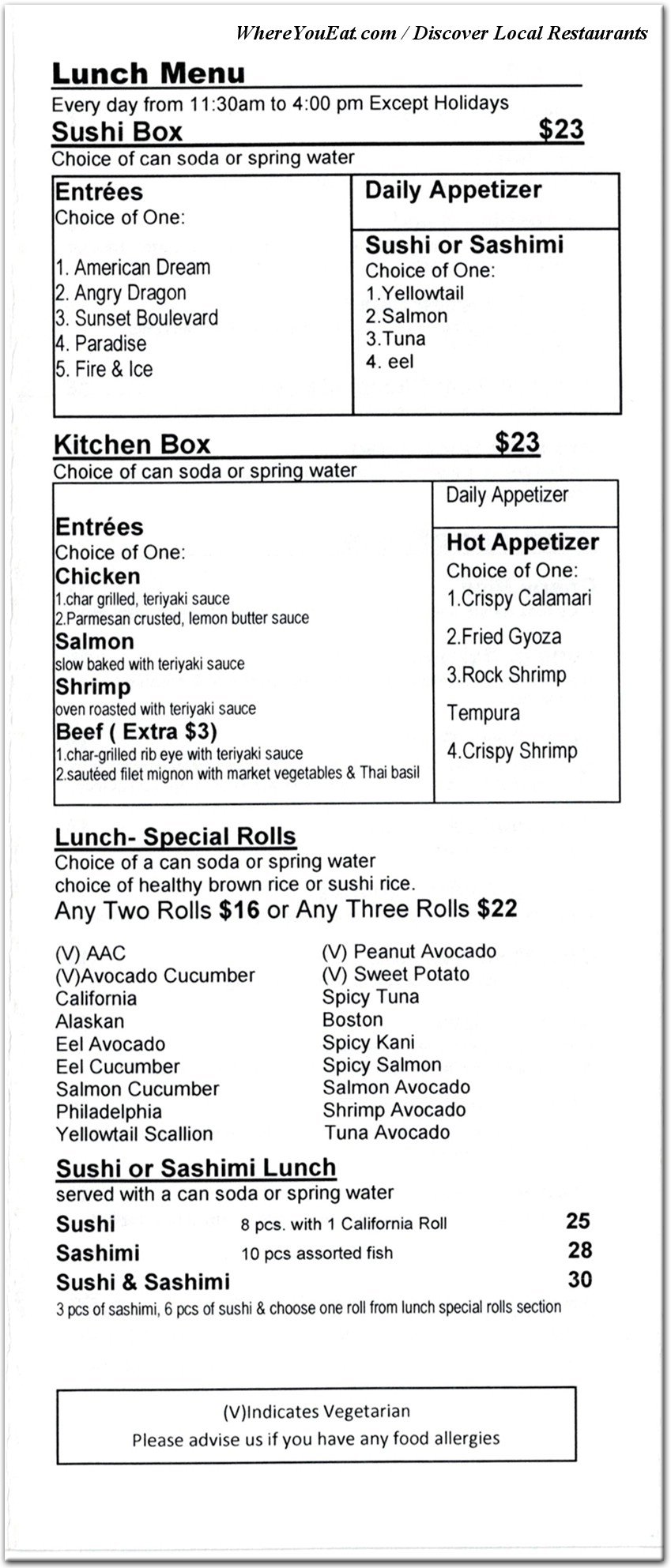 menu image
