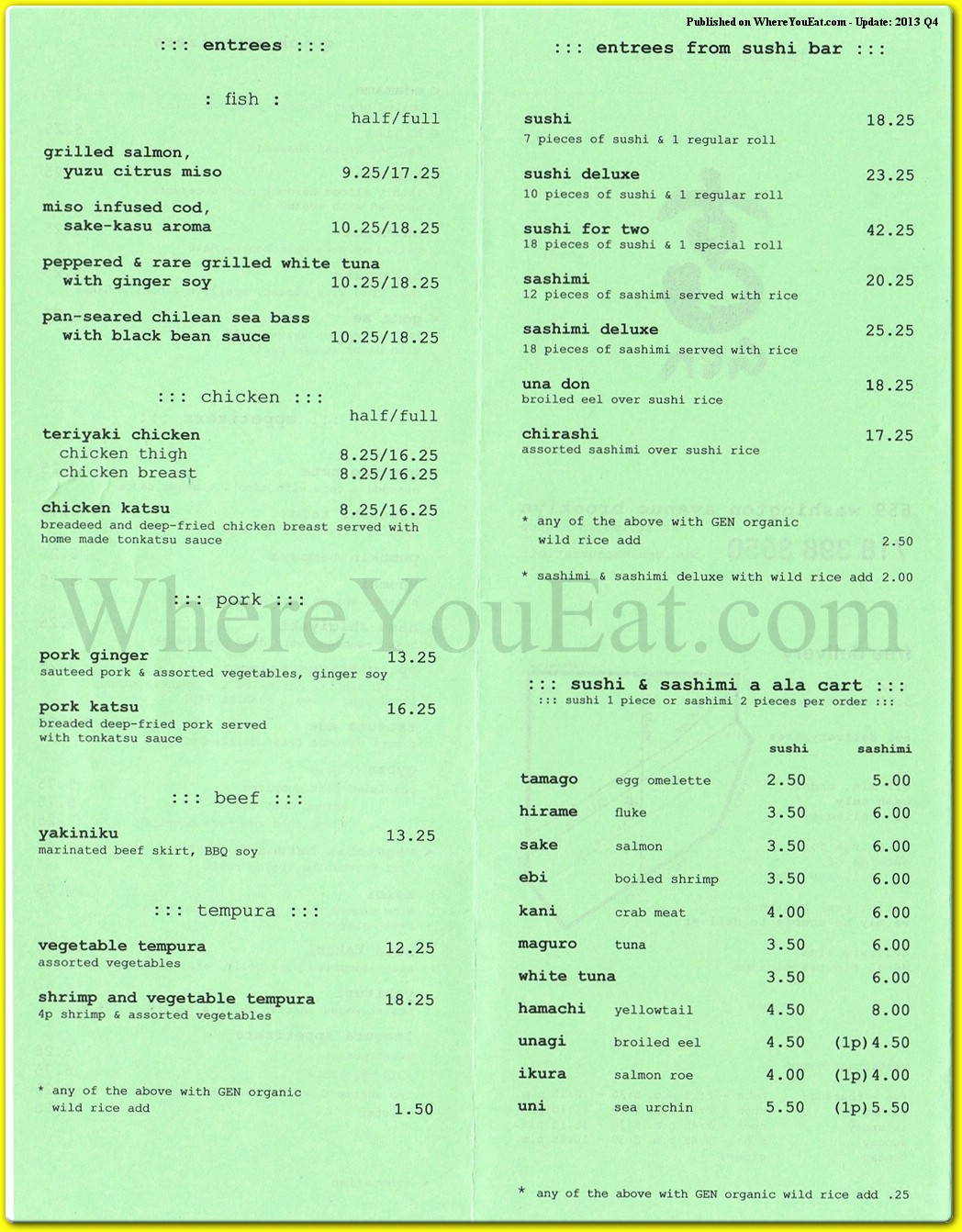 menu image