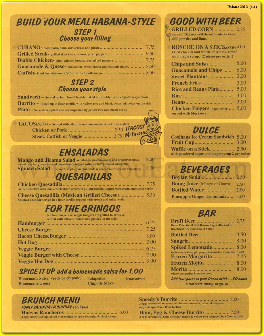 menu image