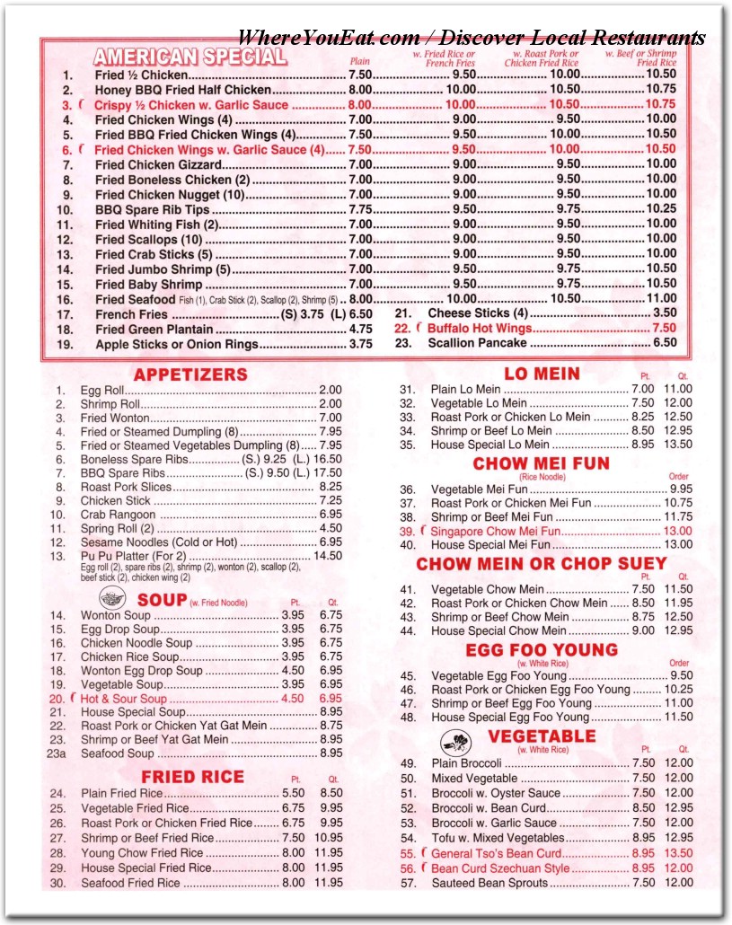 menu image