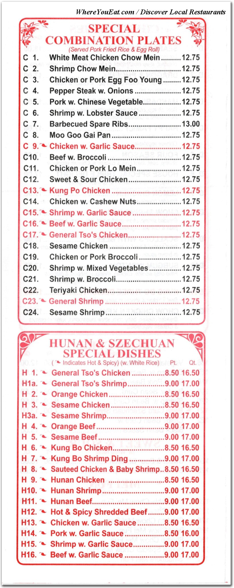 menu image