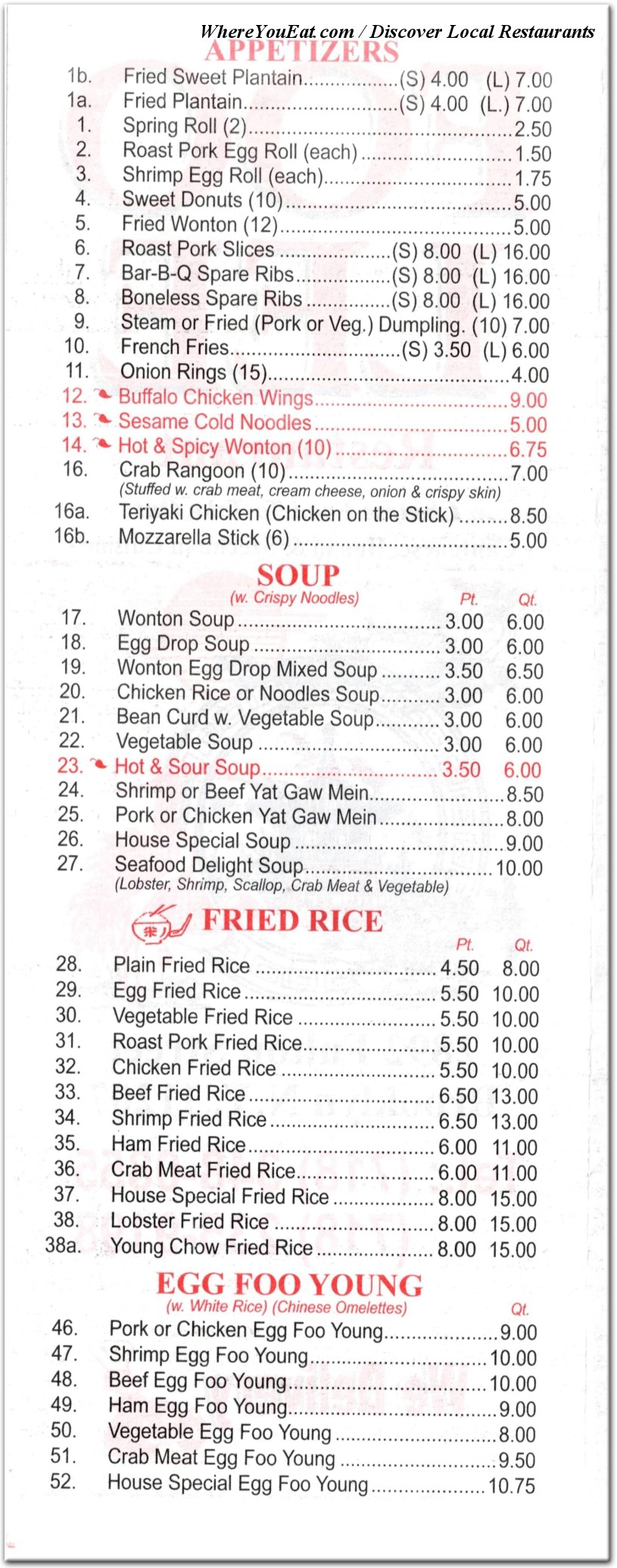 menu image