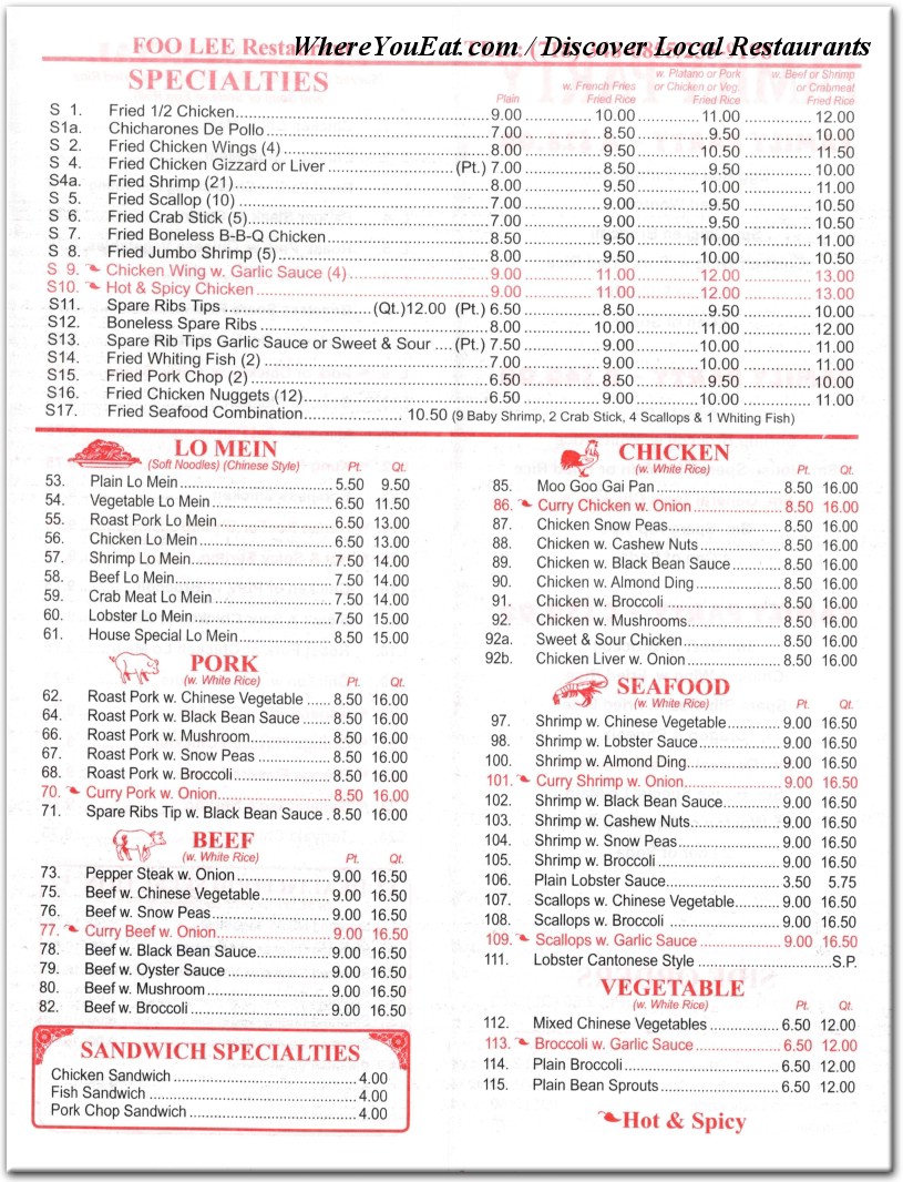 menu image