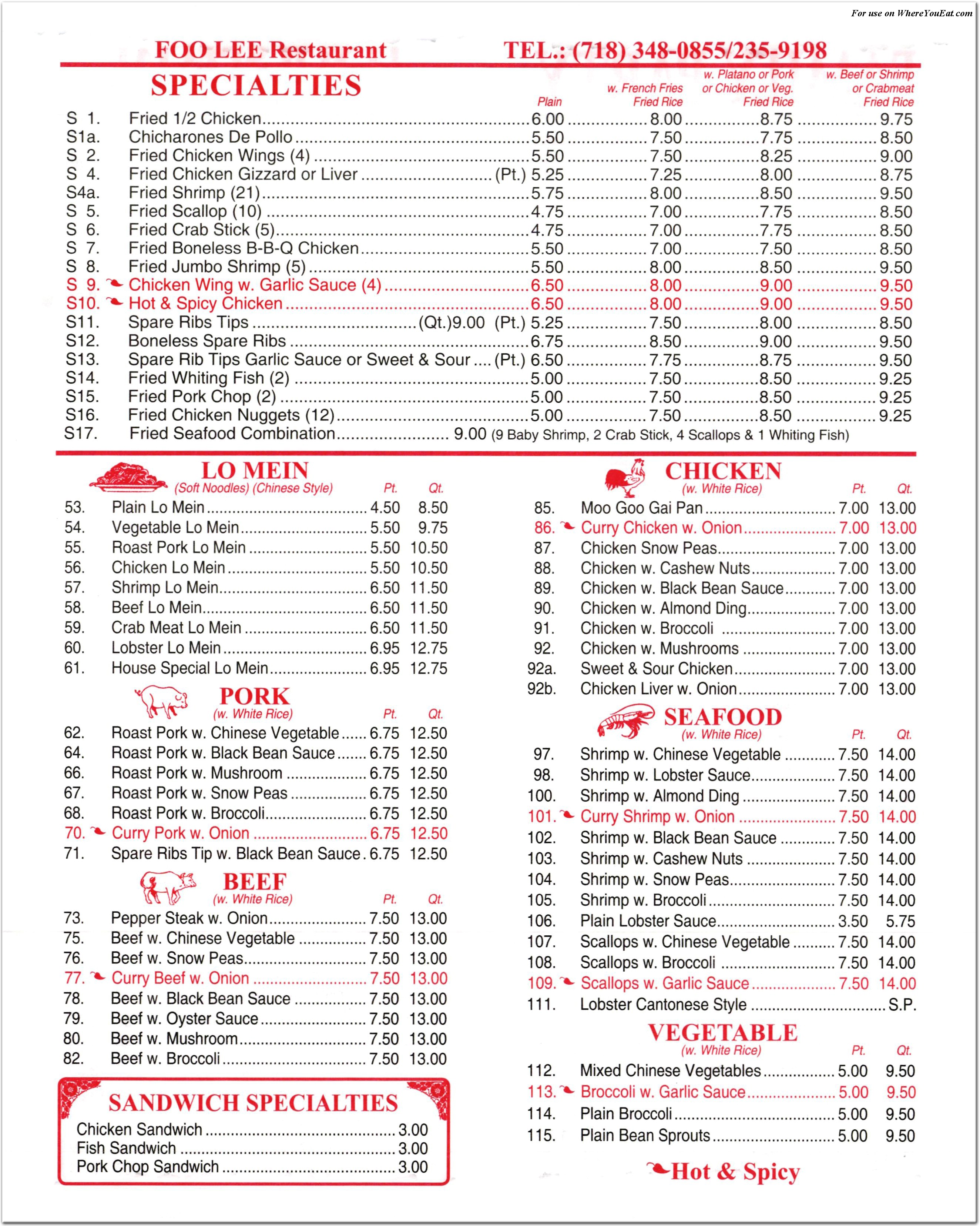 menu image