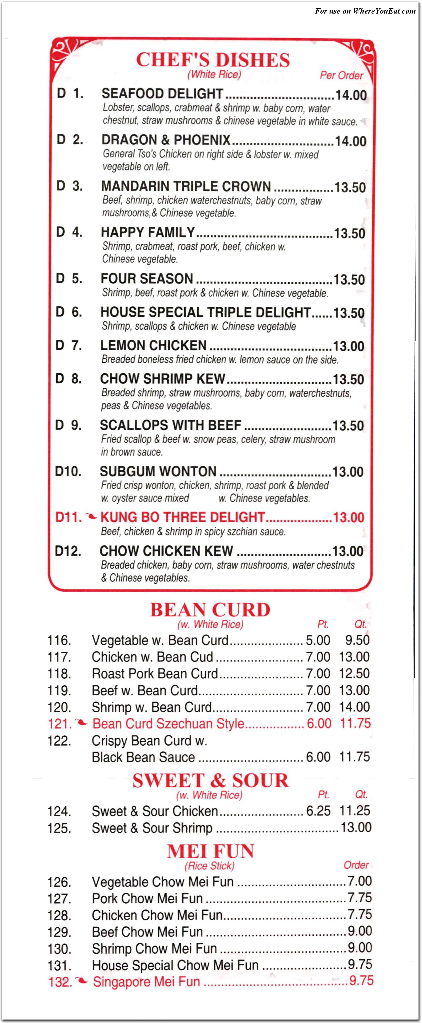 menu image