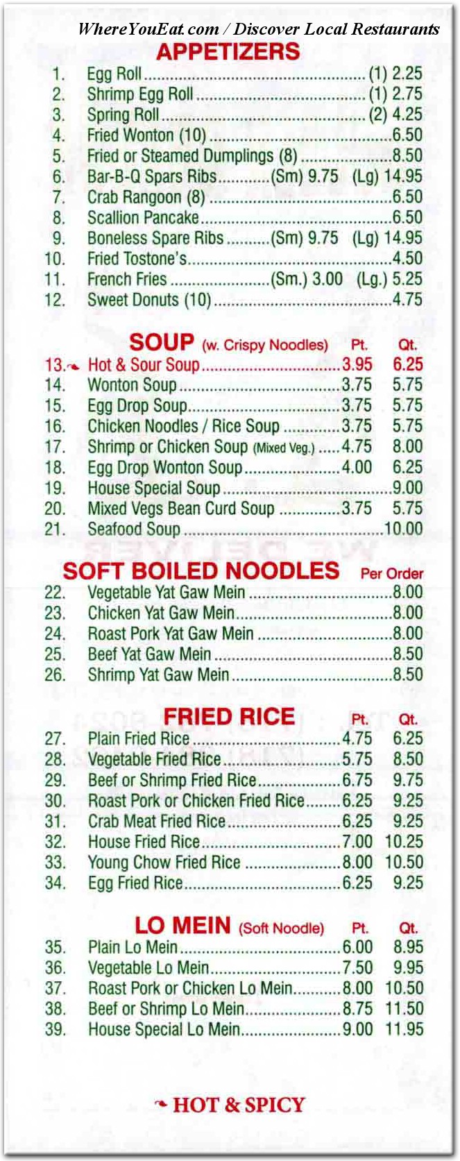 menu image