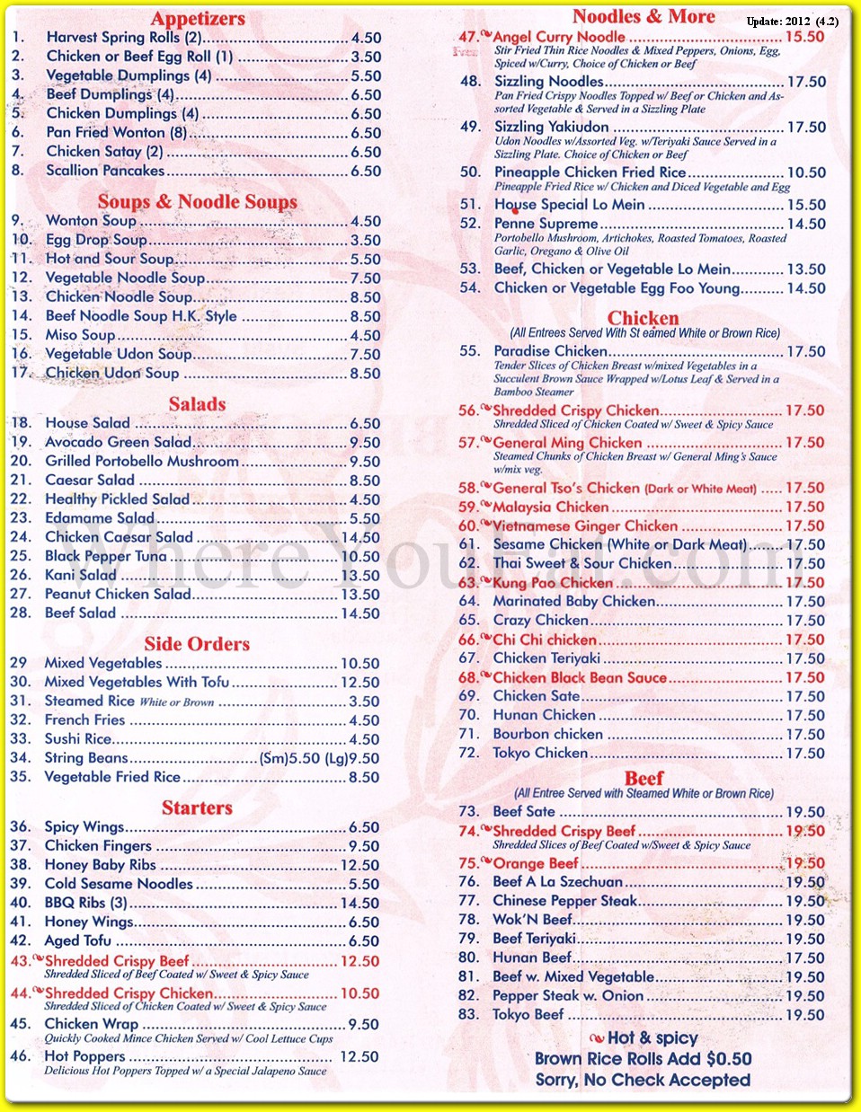 menu image