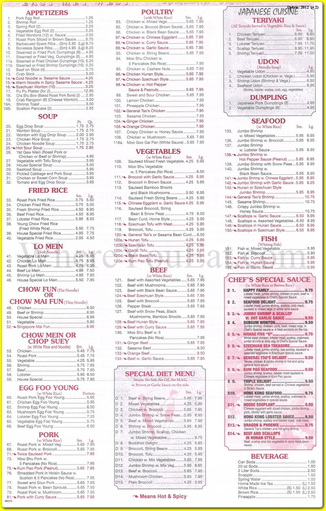 menu image