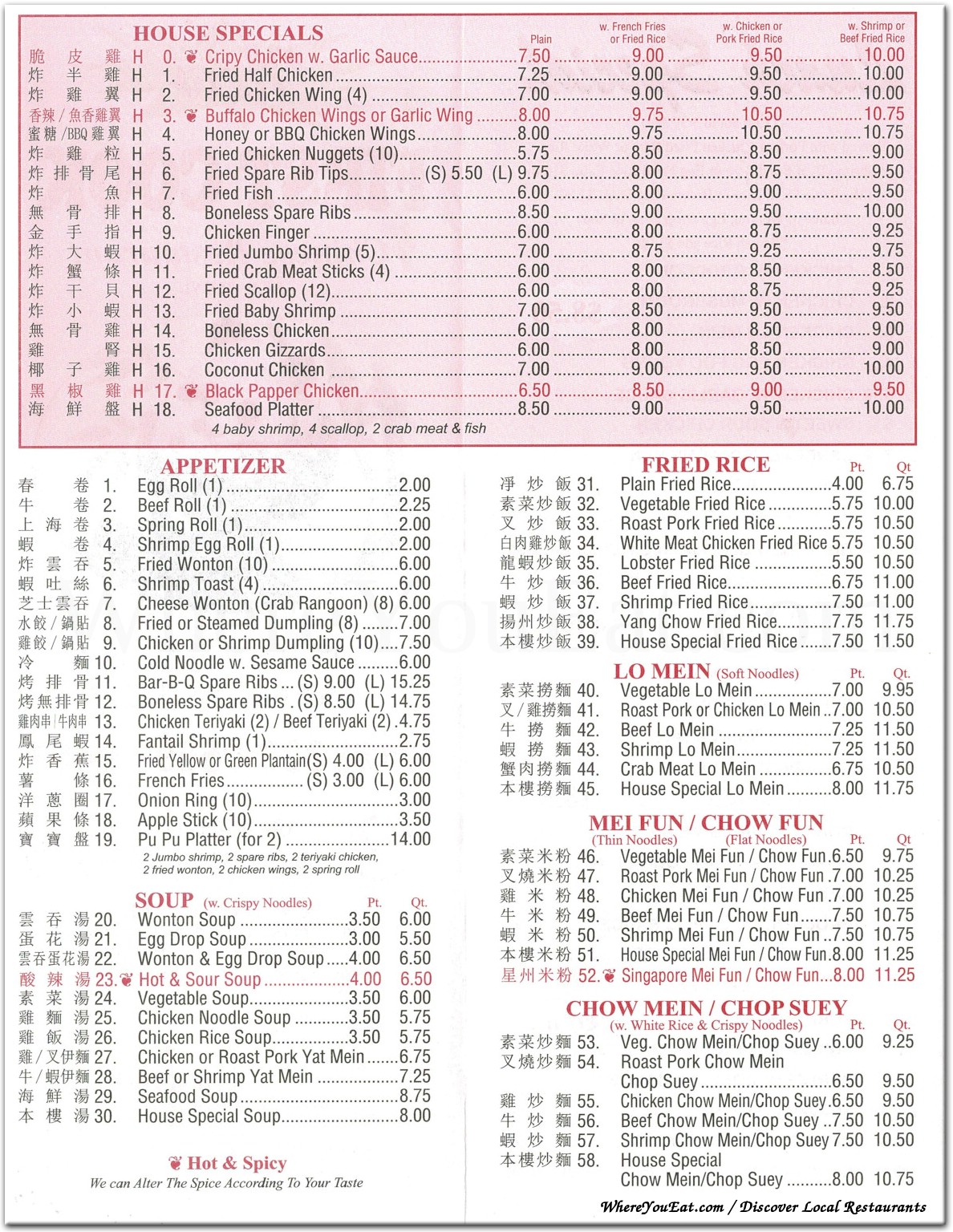 menu image