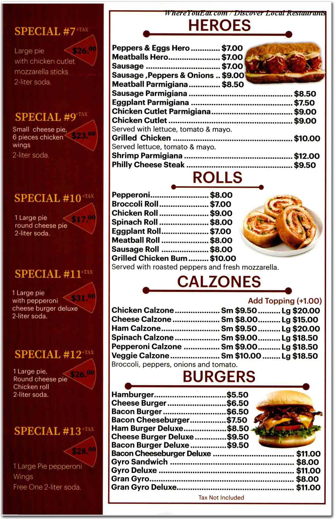 menu image