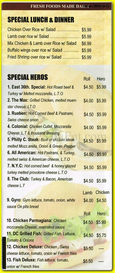 menu image