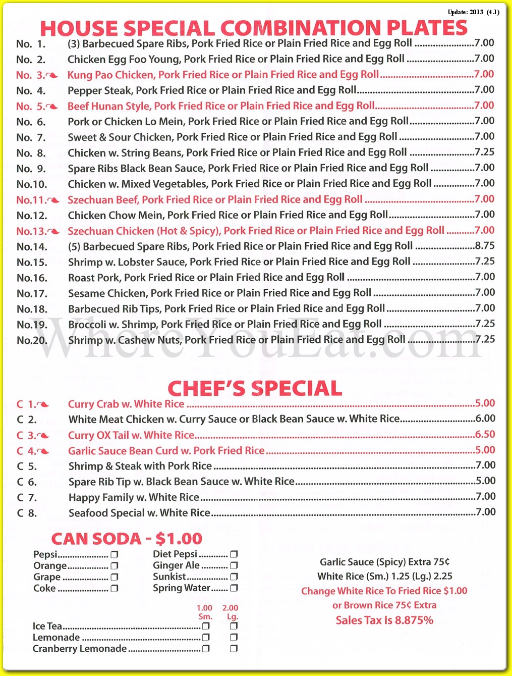 menu image