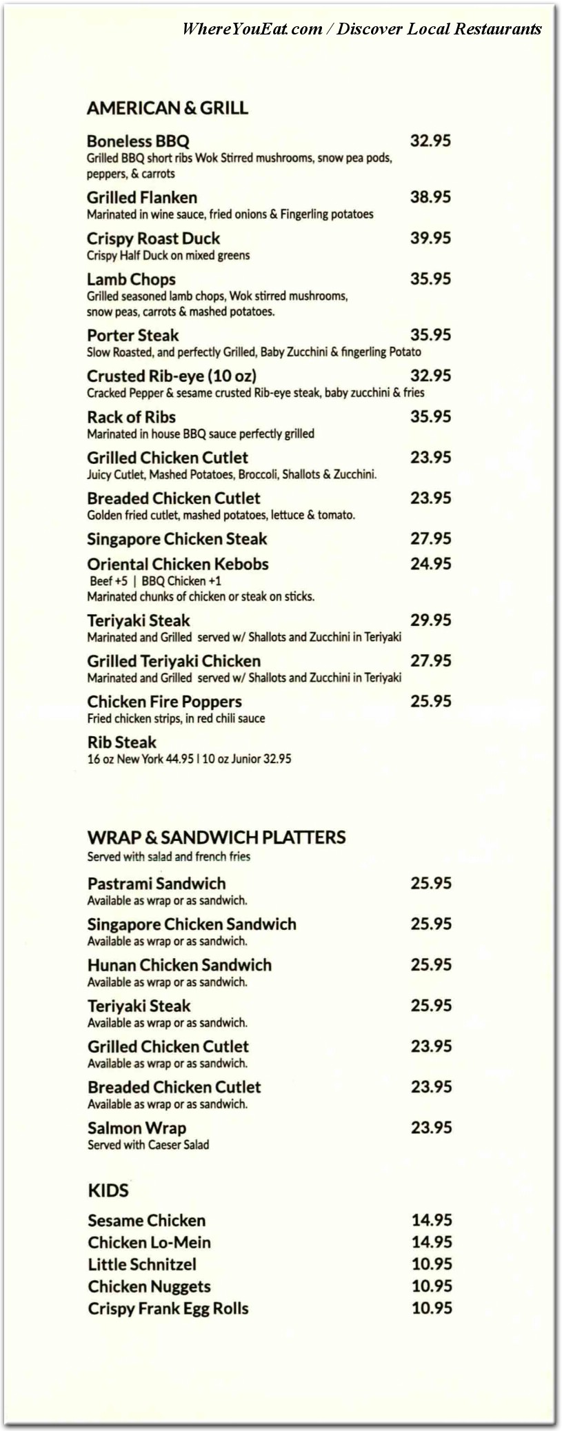 menu image