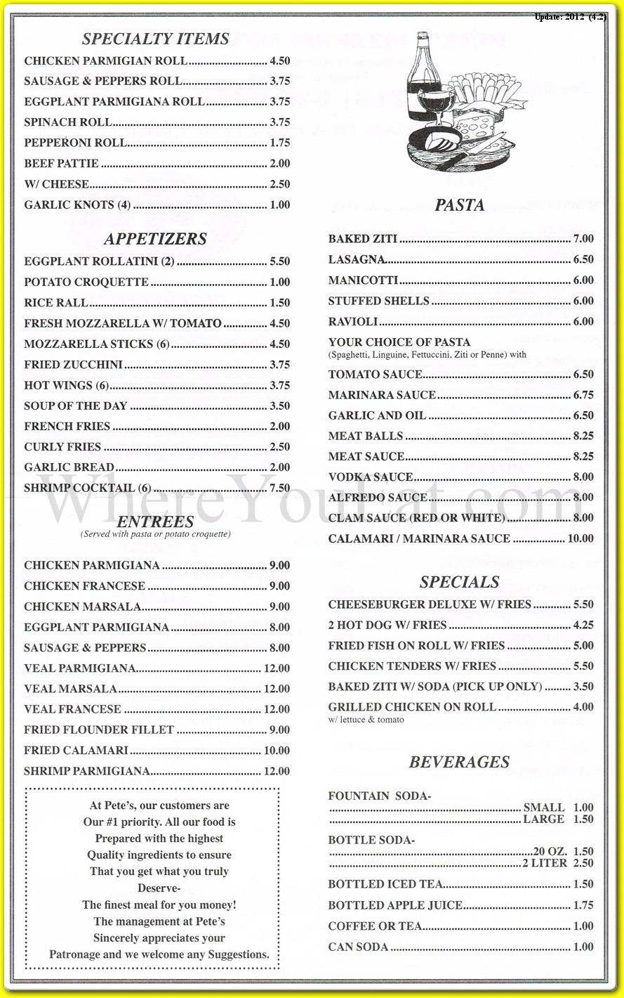 menu image