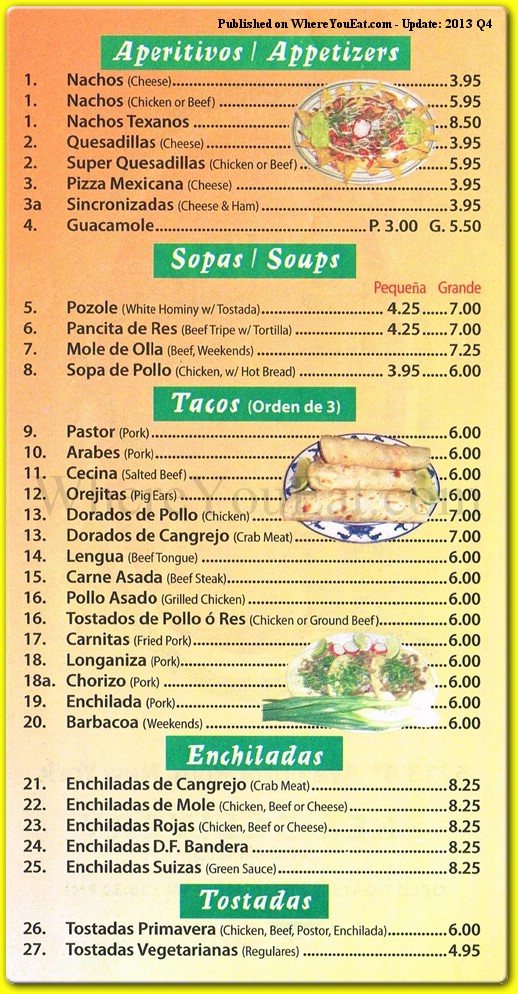 menu image