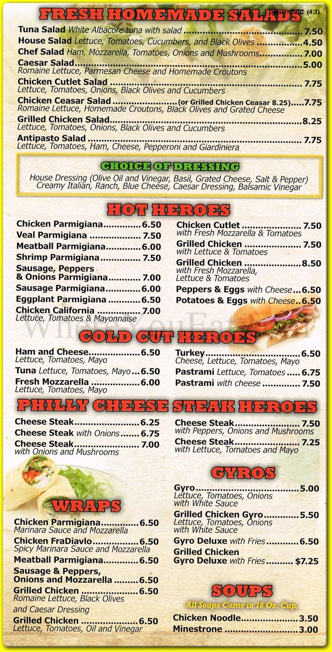 menu image