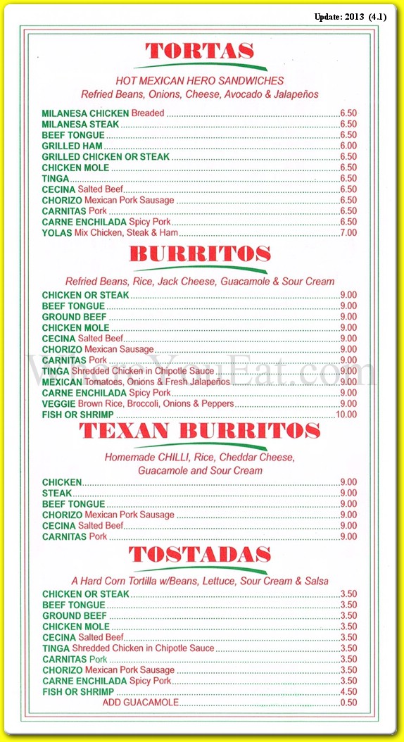 menu image