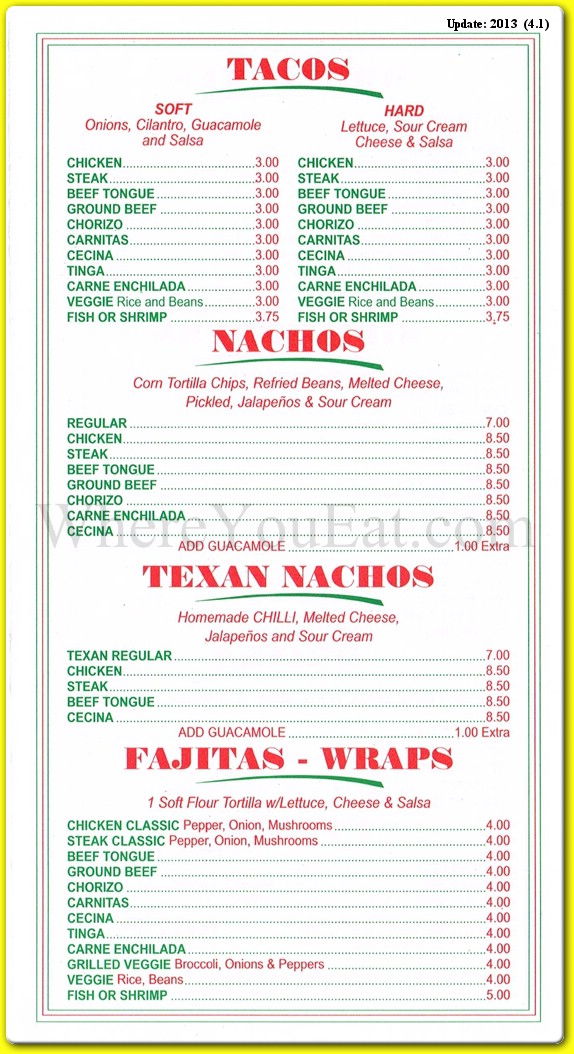 menu image