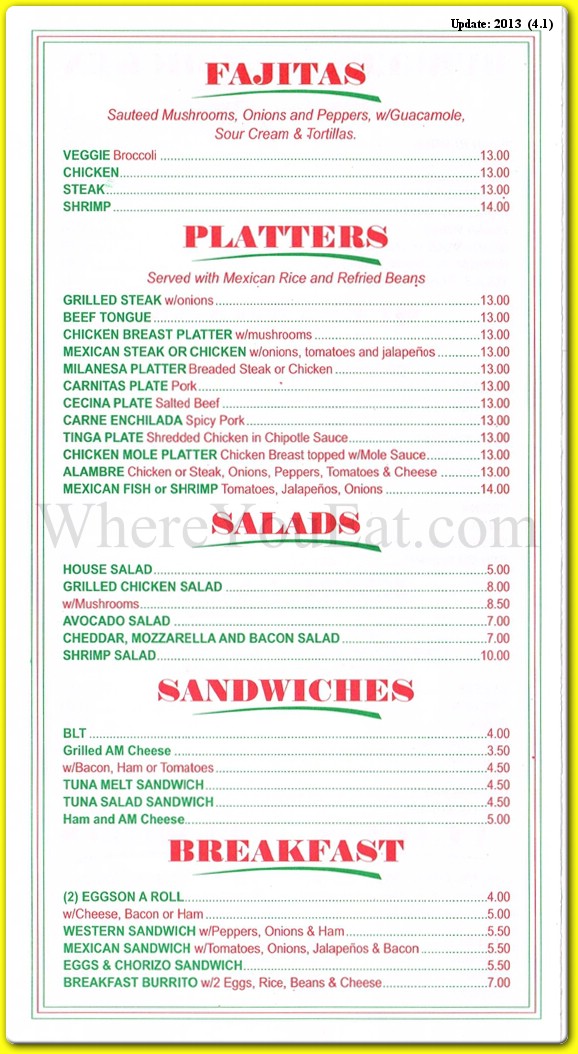 menu image