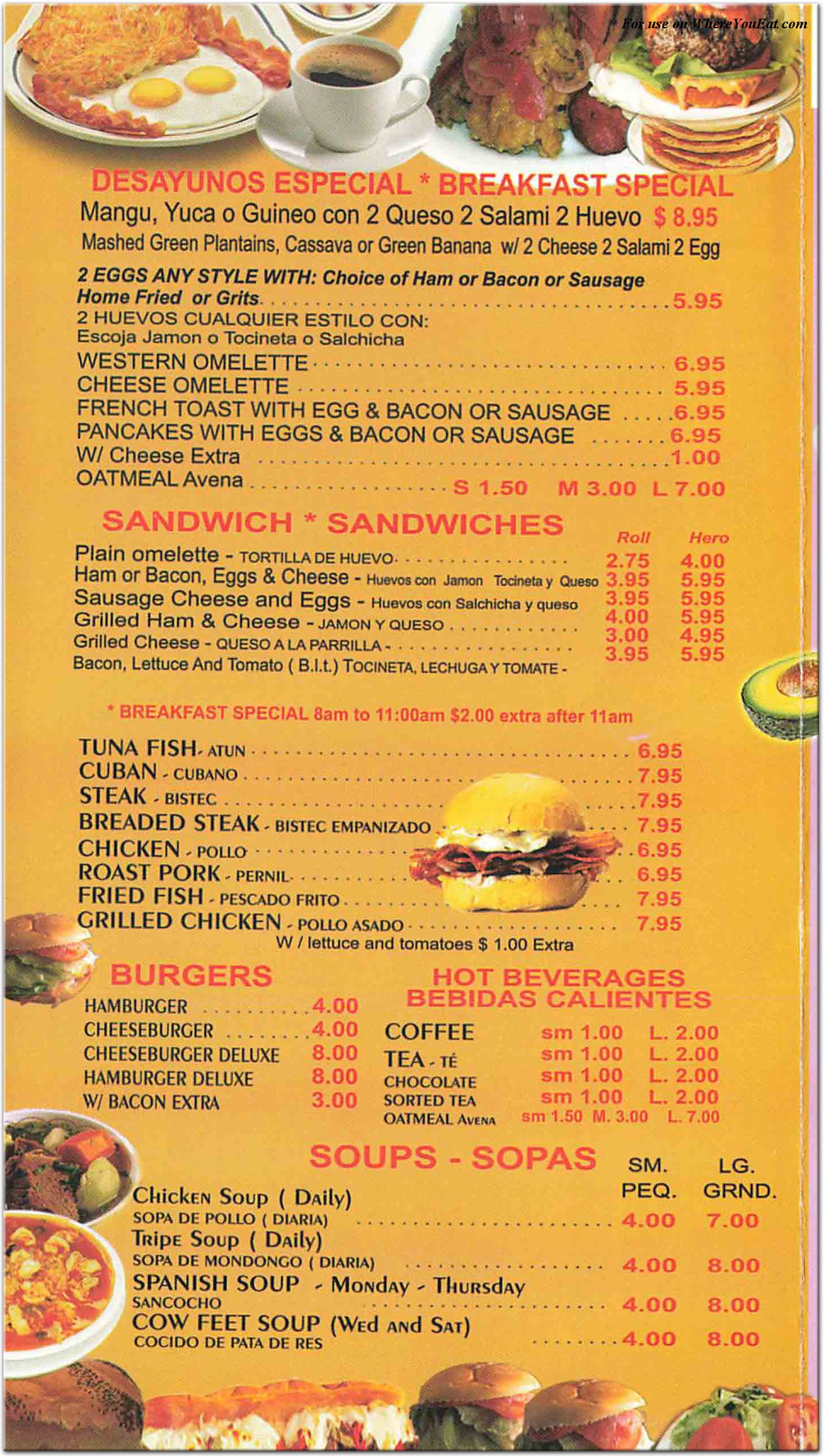 menu image