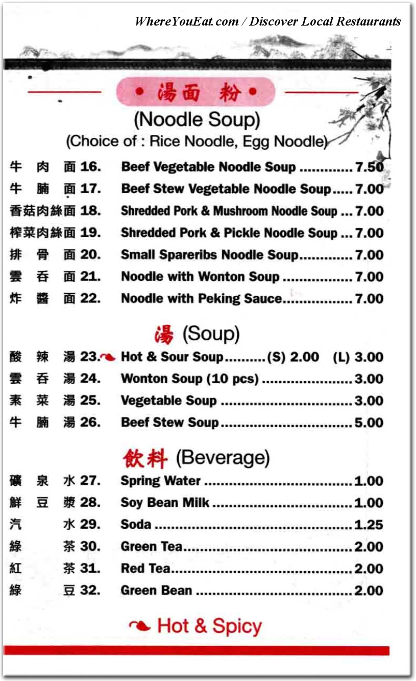 menu image