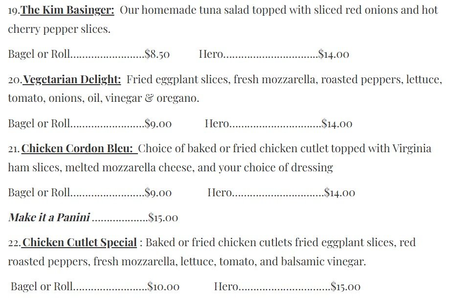 menu image