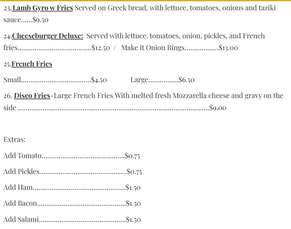 menu image