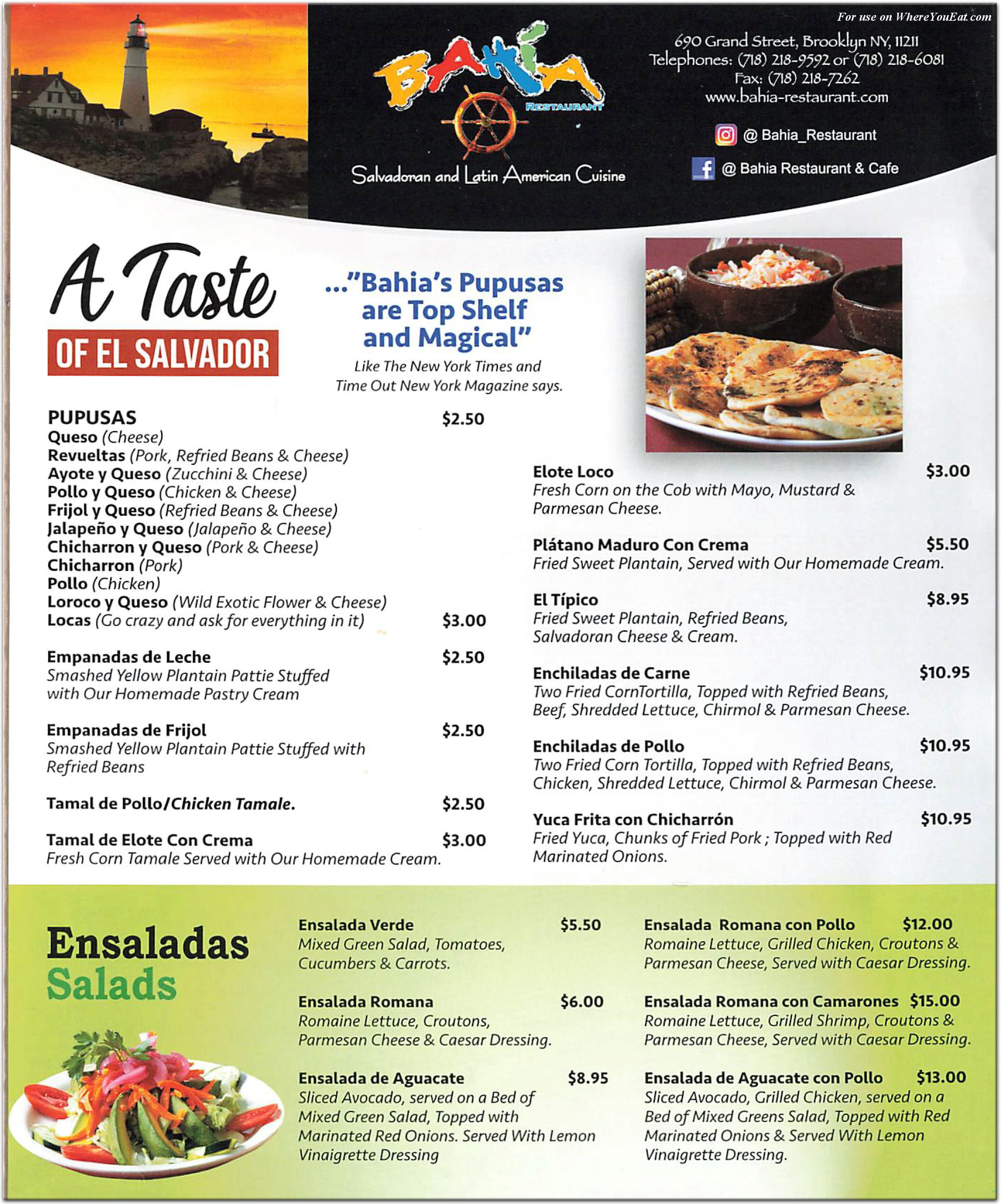 menu image