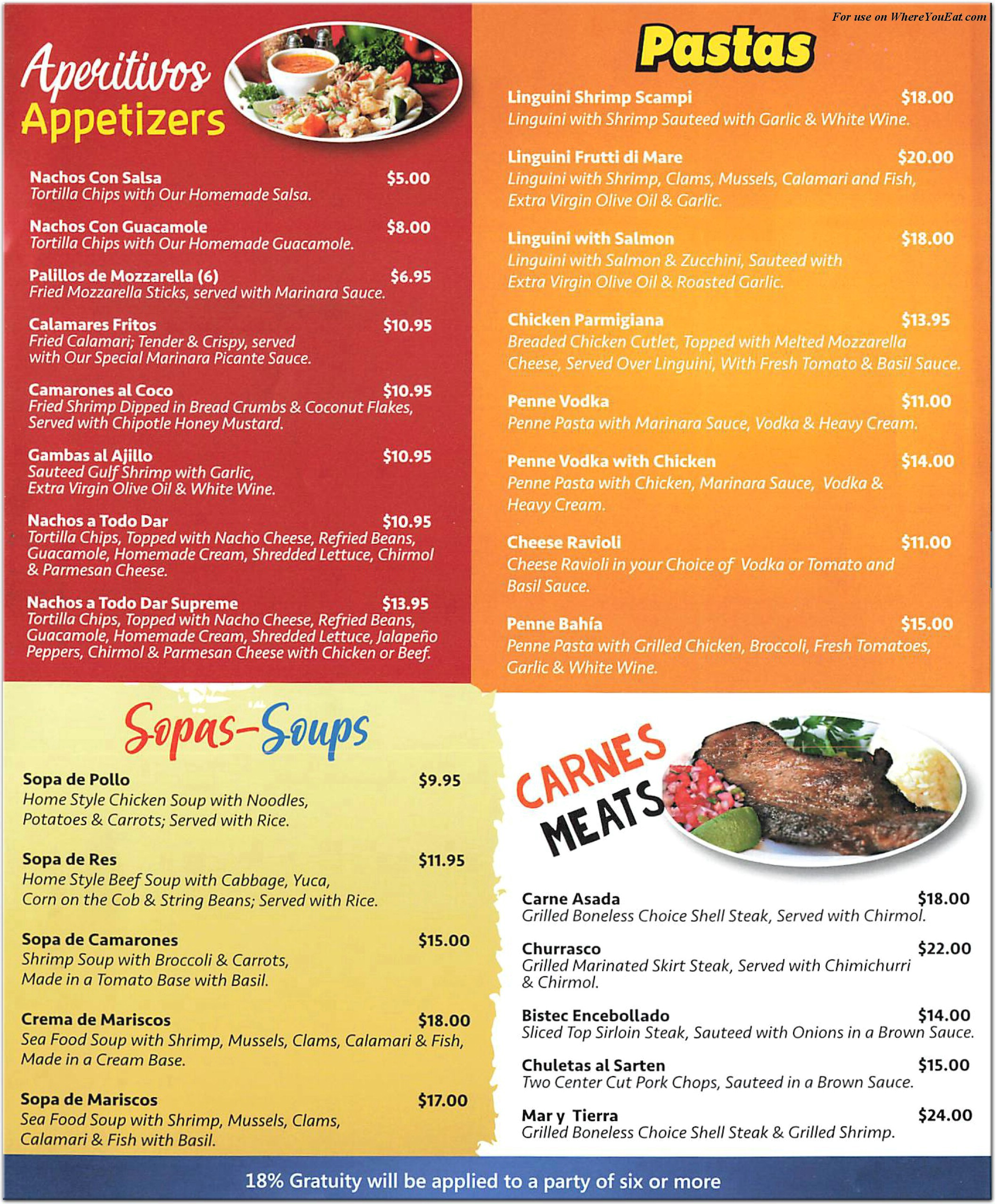 menu image