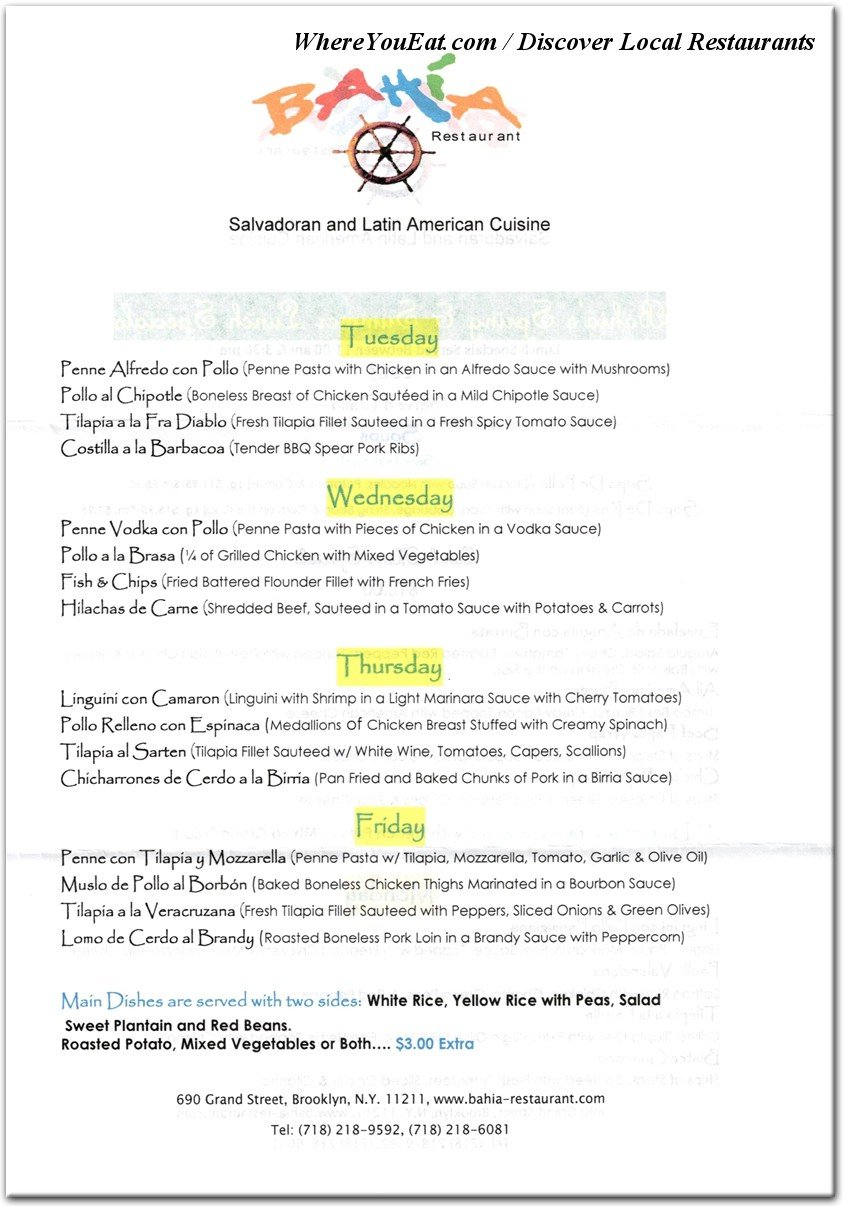 menu image